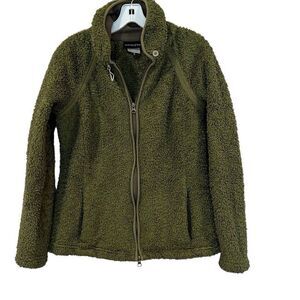Athleta Green Sherpa Style Jacket Sz.S
